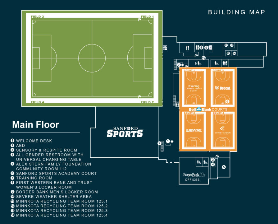 Facility Map - Fargo Parks Sports Center